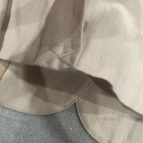 [40/US S/M]WMN Cream Linen Blend Summer/Spring Blazer Single Breast 2 Button - Picture 12 of 13